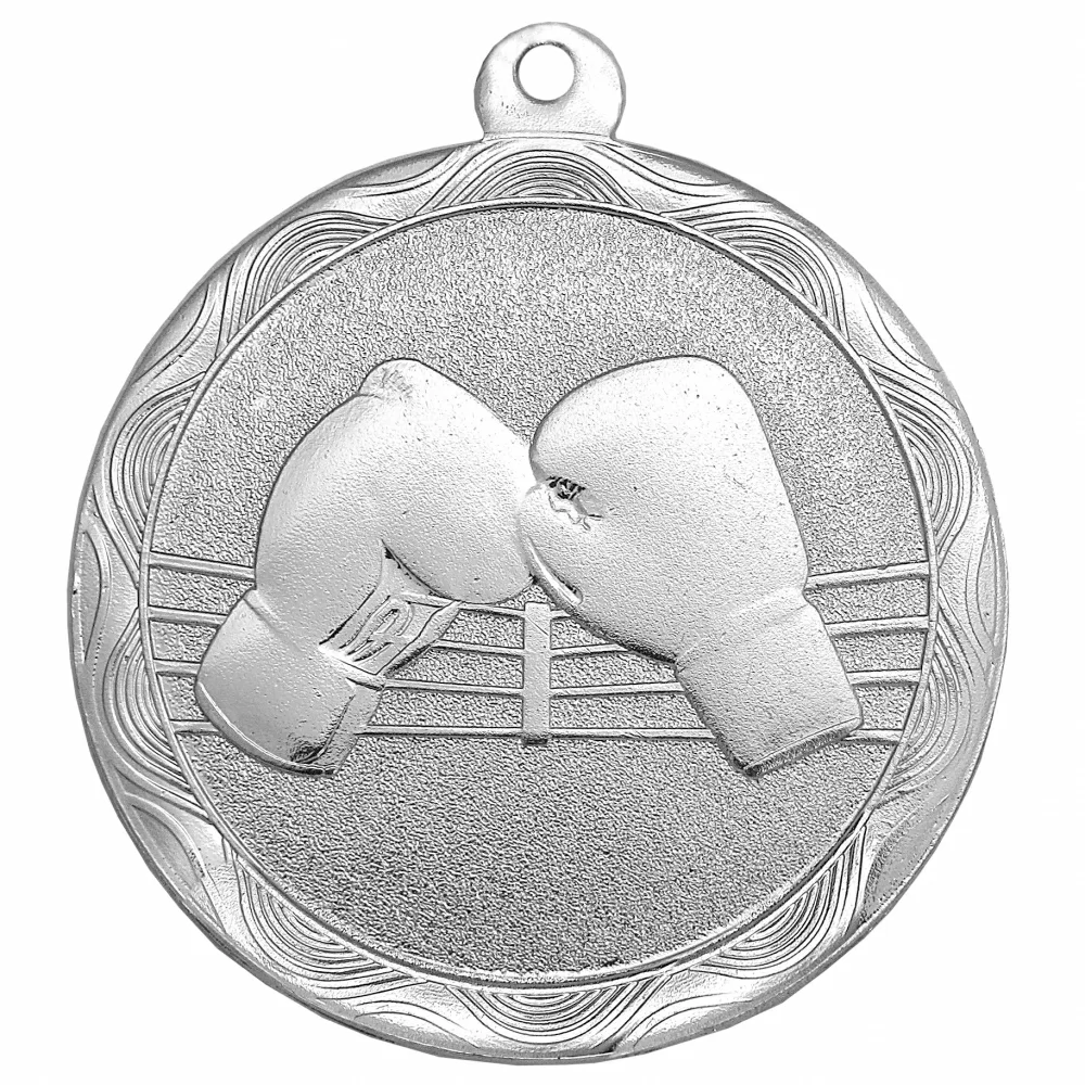 Реальное фото Медаль MZ 64-50/S бокс (D-50мм, s-2,5 мм) от магазина СпортЕВ
