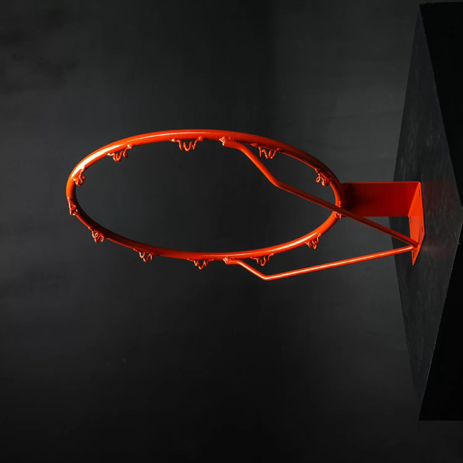 Реальное фото Кольцо баскетбольное DFC R1 45см (18") оранж./красное от магазина СпортЕВ