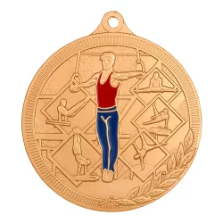 Медаль MZP 590-55/В гимнастика мужская (D-55мм, s-2 мм)
