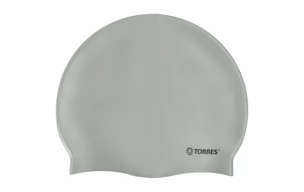 Реальное фото Шапочка для плавания Torres Flat силикон серебро SW-12201SV от магазина СпортЕВ