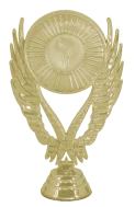 фигура B473/G венок H- 12,5 см