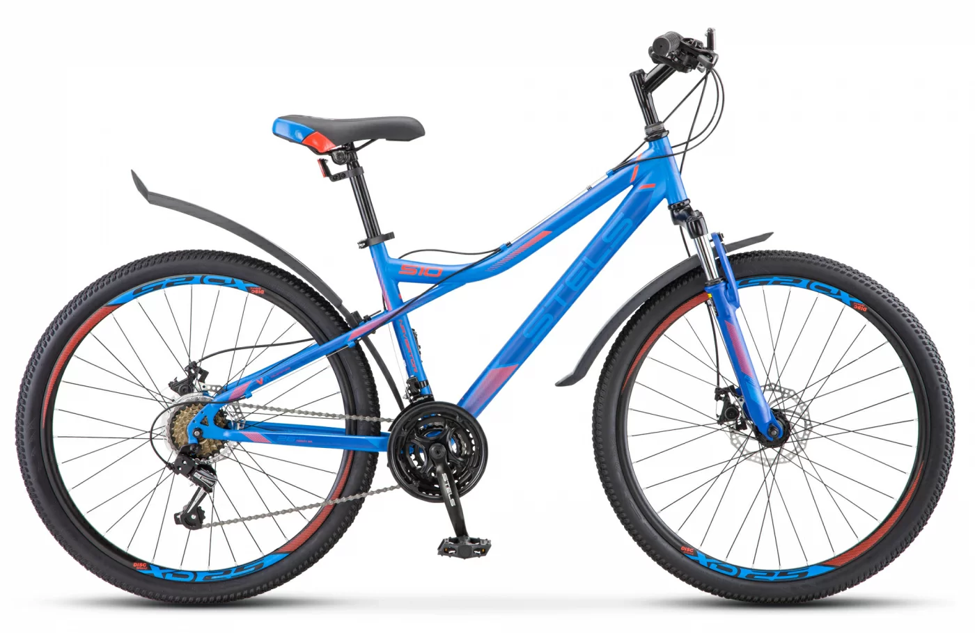 Реальное фото Велосипед Stels Navigator-510 MD 26" (2021) синий V010 от магазина СпортЕВ