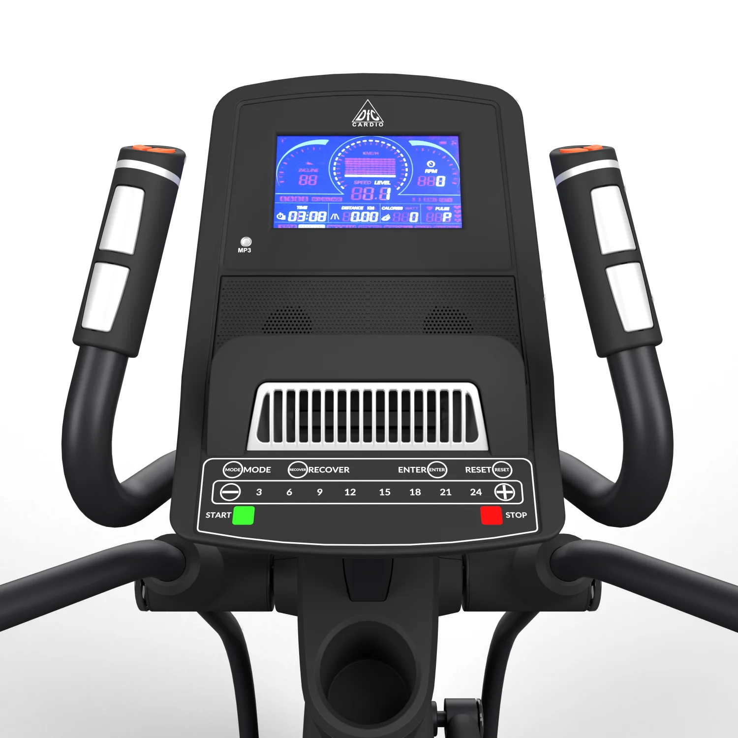 Реальное фото Эллиптический тренажер DFC E4500P магн.эл.привод от магазина Спортев