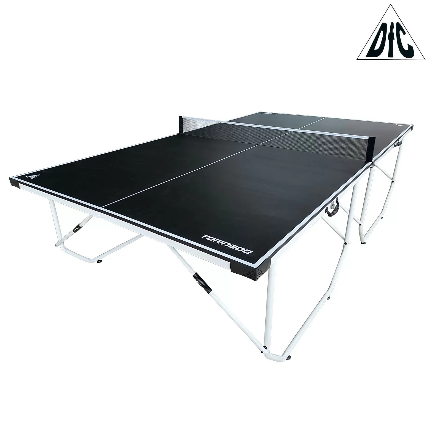 Реальное фото Теннисный стол DFC TORNADO Home Compact для помещения, черный, складной SB-PT-01 от магазина СпортЕВ