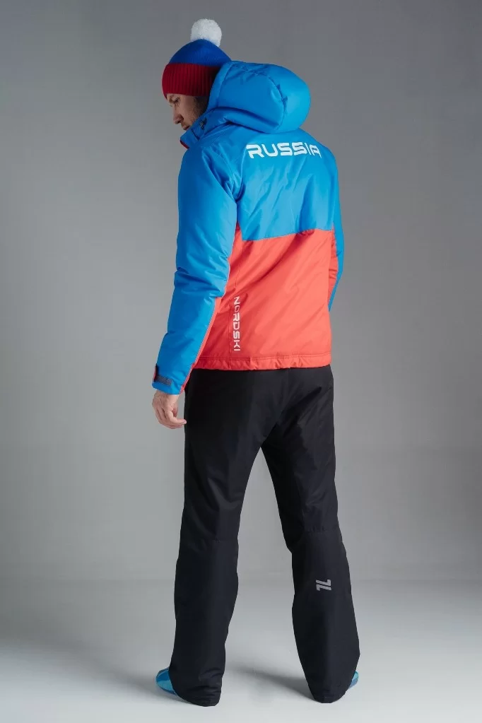 Реальное фото Куртка утепленная Nordski Montana Blue/Red NSM428879 от магазина СпортЕВ