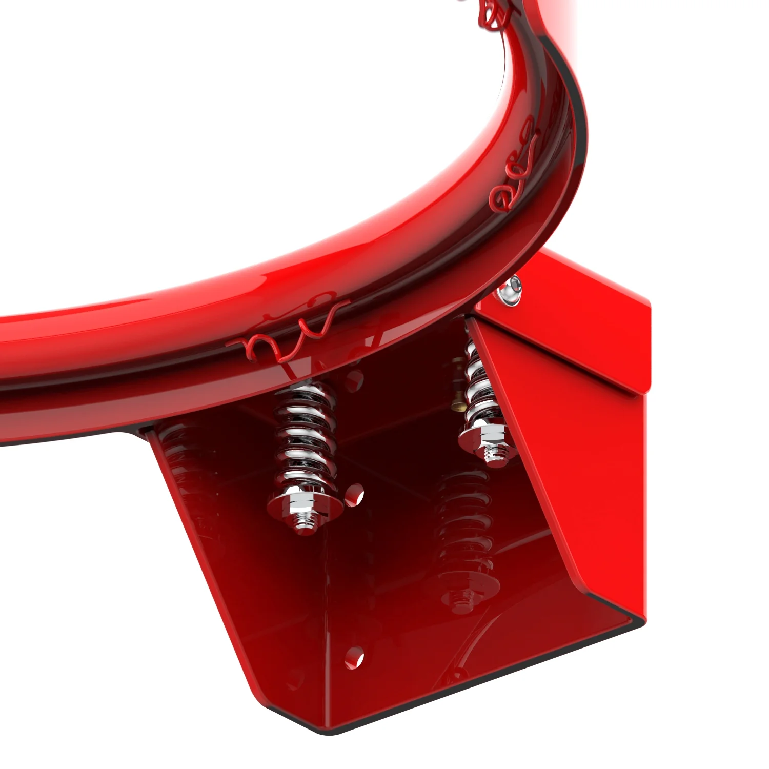 Реальное фото Кольцо баскетбольное DFC R3 45см (18") 2 пружины, оранж/красное от магазина Спортев