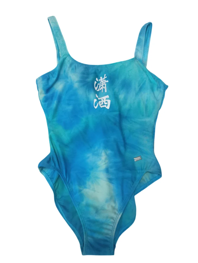 Реальное фото Купальник MarGen слитный голубой 2-02 от магазина Спортев