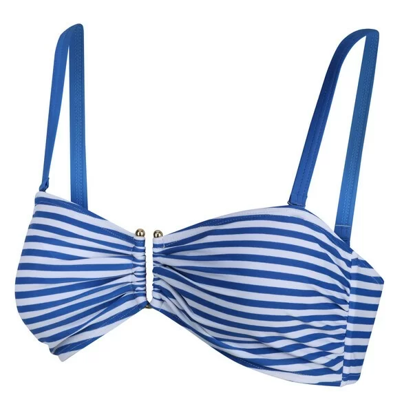 Реальное фото Топ купальный Aceana Bikini III (Цвет V0S, Синий/белый) RWM016 от магазина СпортЕВ