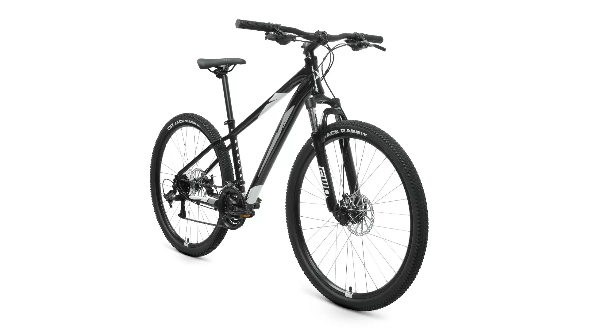 Реальное фото Велосипед Forward Apache 27.5 2.2 D (21ск) (2022) черный/серый от магазина СпортЕВ