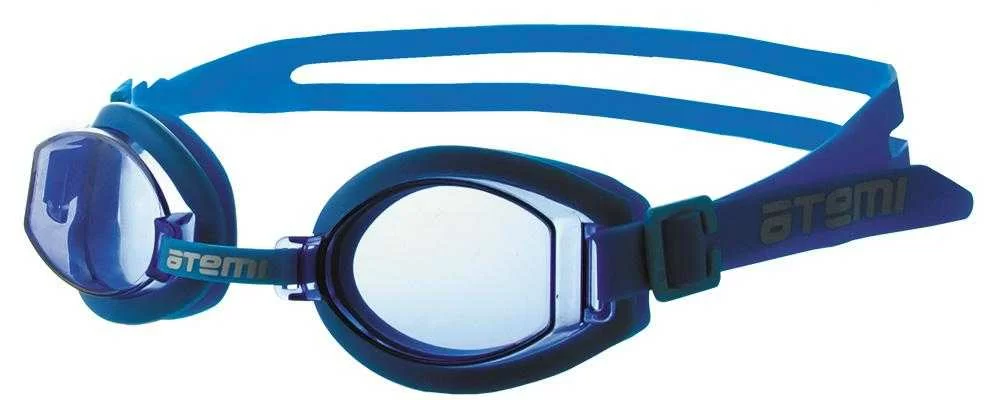 Реальное фото Очки для плавания Atemi S203 детские PVC/силикон голубые от магазина СпортЕВ