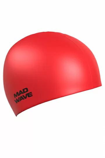 Реальное фото Шапочка для плавания Mad Wave Metal red M0535 05 0 05W от магазина СпортЕВ