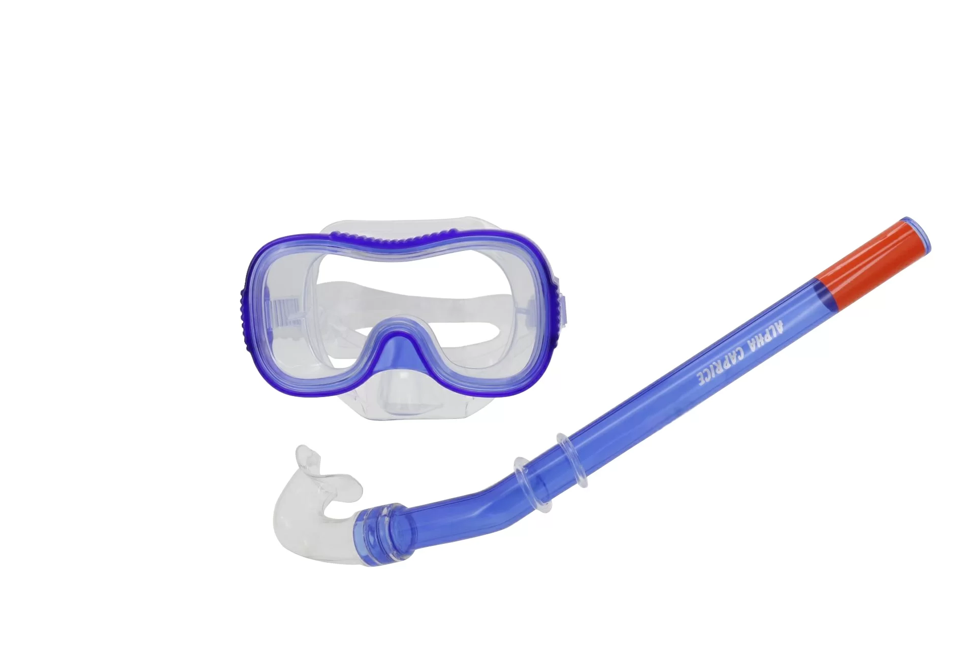 Реальное фото Набор для плавания Alpha Caprice (маска+трубка) MS-1030S37 ПВХ blue от магазина СпортЕВ