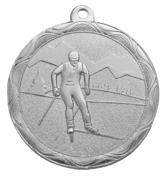 Реальное фото Медаль MZ 82-50/S лыжный спорт (D-50 мм, s-2 мм) от магазина СпортЕВ