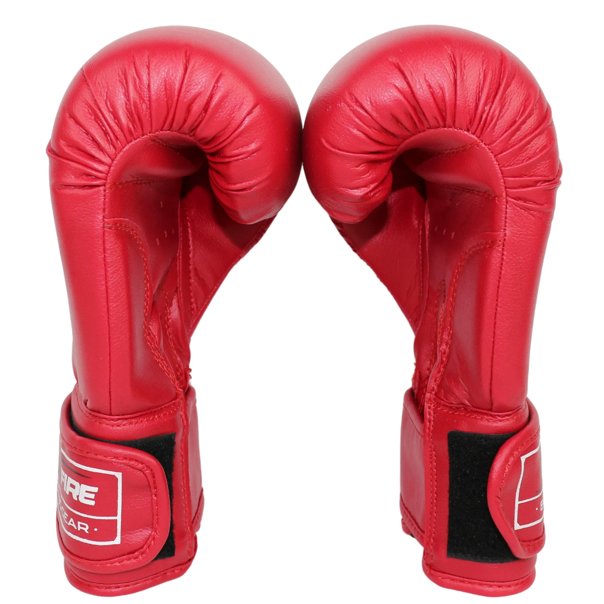 Реальное фото Перчатки боксерские OxxFire Start красные 4494 от магазина Спортев