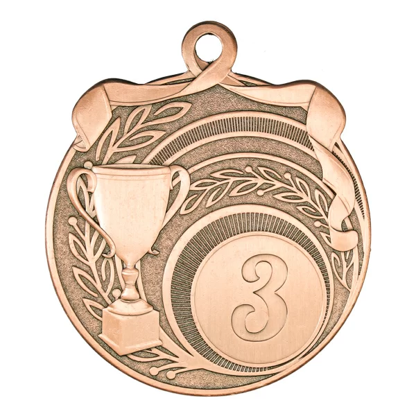 Реальное фото Медаль MZ 44-65/В 3 место (D-65 мм, D-25 мм, s-2,5 мм) от магазина СпортЕВ