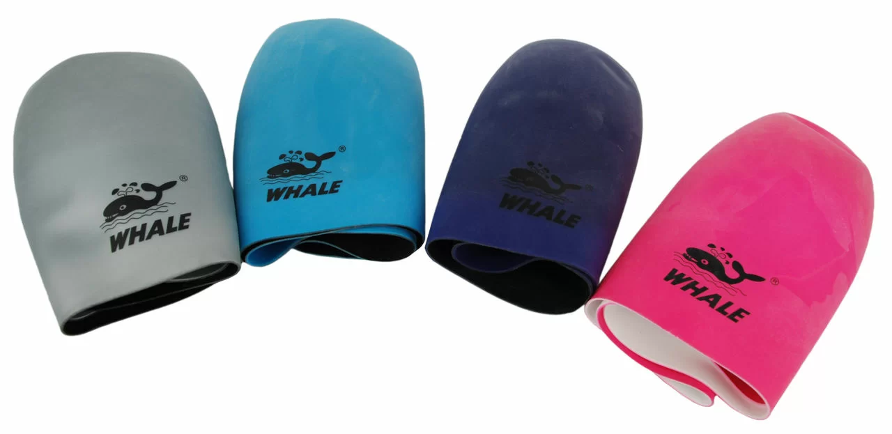 Реальное фото Шапочка для плавания Whale одноцветная  CAP 1801-1812 от магазина СпортЕВ