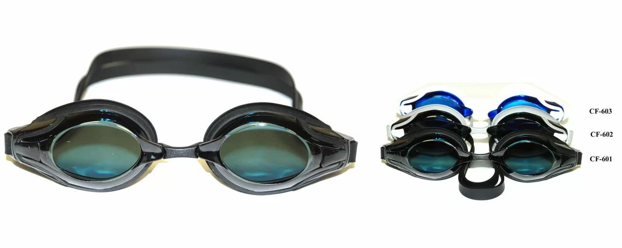 Реальное фото Очки для плавания Whale Y08603(CF-8603) для взрослых черно-фиолетовый/прозрачный от магазина СпортЕВ