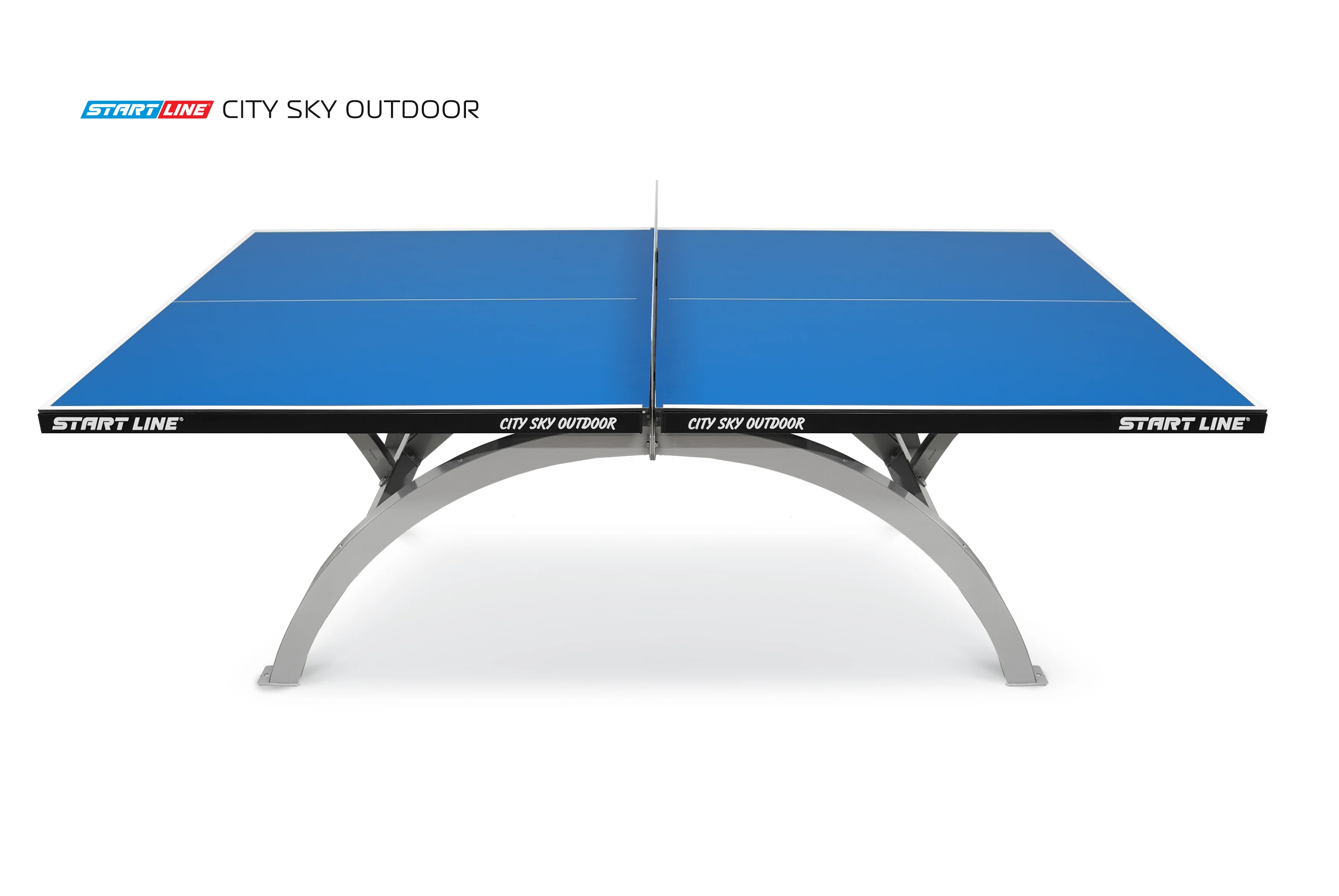 Реальное фото Стол теннисный City SKY Всепогодный Синий от магазина Спортев