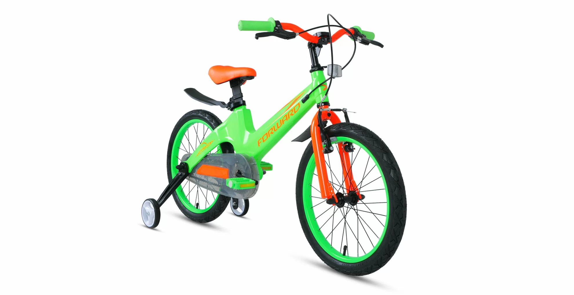 Реальное фото Велосипед Forward Cosmo 18 2.0 (1ск) (2021) зеленый от магазина СпортЕВ