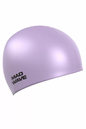 Реальное фото Шапочка для плавания Mad Wave Pastel violet M0535 04 0 09W от магазина СпортЕВ