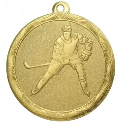 Медаль MZ 74-50/G хоккей (D-50 мм, s-2,5 мм)