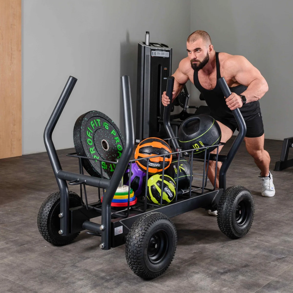 Реальное фото Медицинбол с хватами PROFI-FIT 7 кг от магазина Спортев