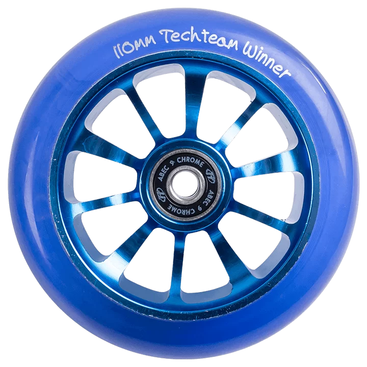Реальное фото Колесо для самоката TechTeam X-Treme 110 мм Форма Winner синий от магазина СпортЕВ