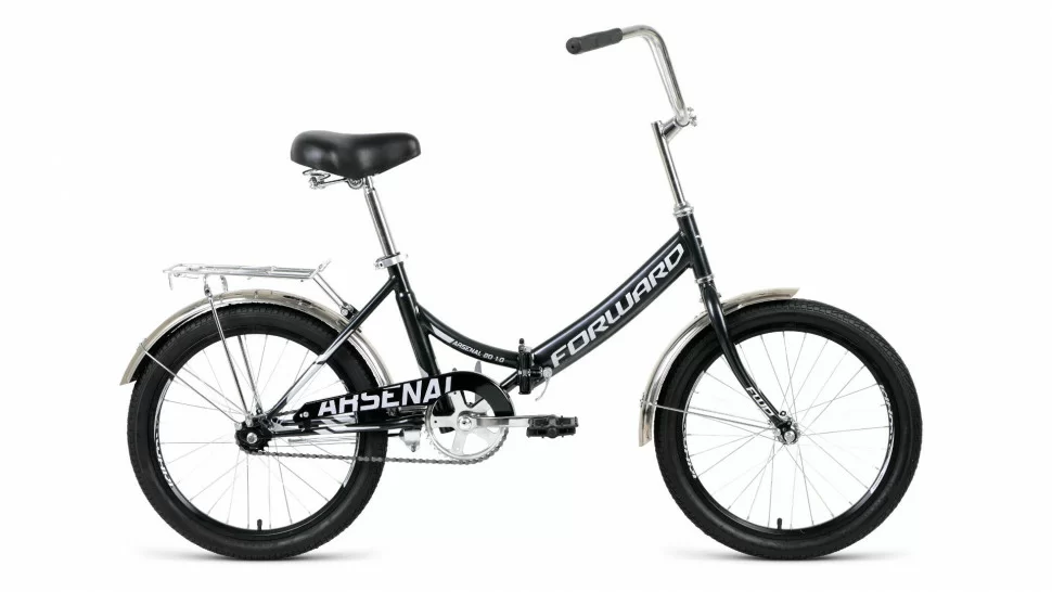 Реальное фото Велосипед Forward Arsenal 20 1.0 скл (2021) черный/серый RBKW1YF01011 от магазина СпортЕВ