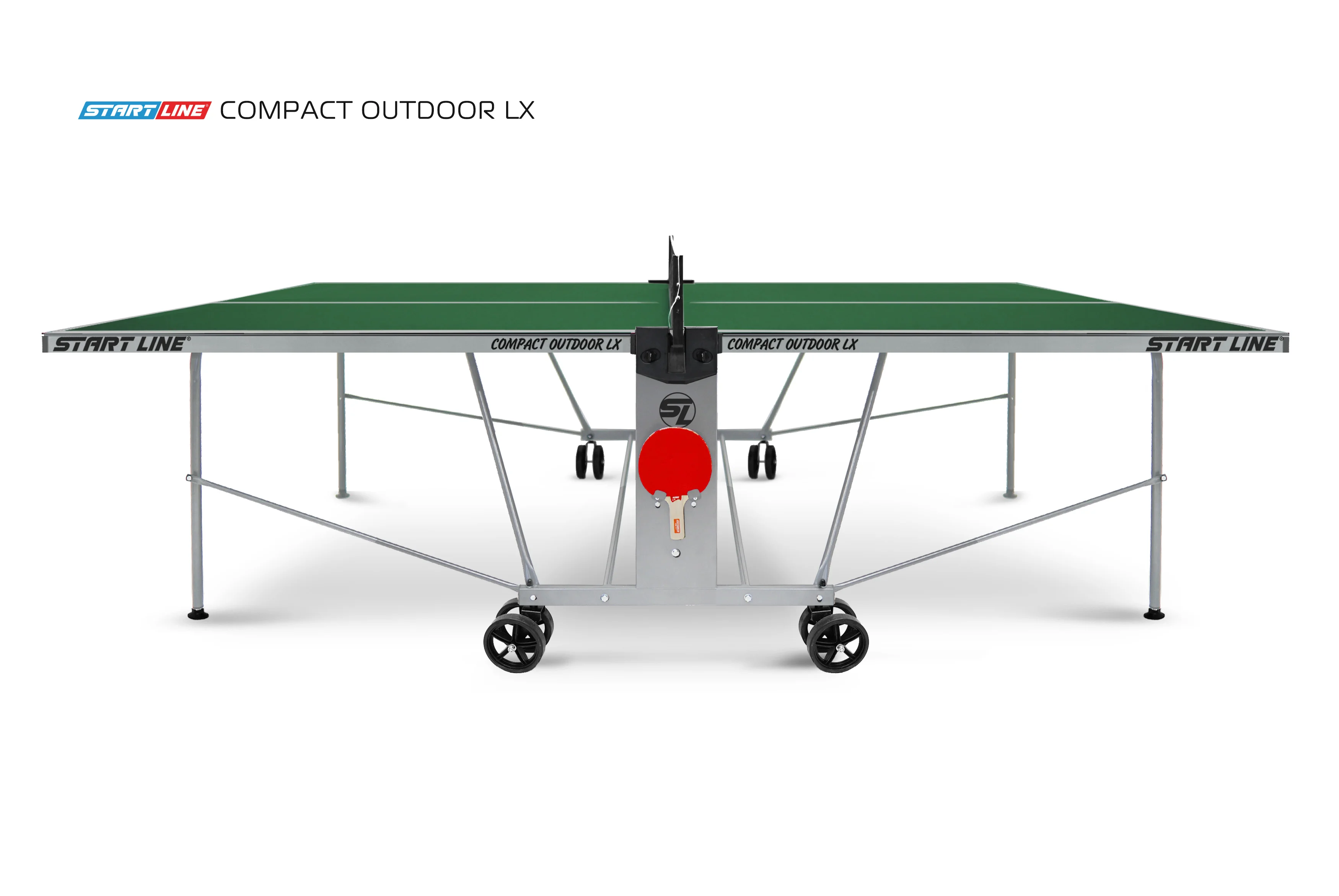 Реальное фото Стол теннисный Compact-2 LX  Всепогодный 6 Зеленый от магазина Спортев