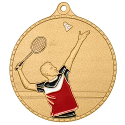 Медаль MZP 638-55/GМ бадминтон (D-55мм, s-2 мм)