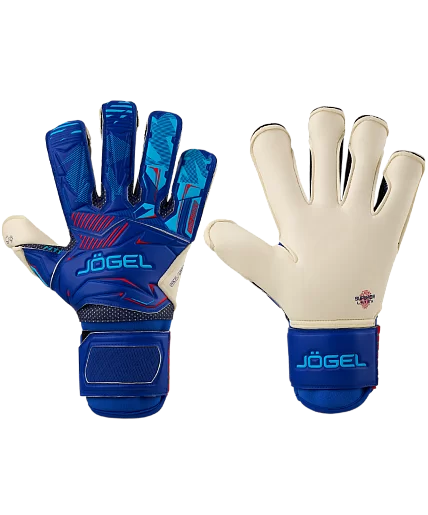 Реальное фото Перчатки вратарские Jogel Magnum SL3 Roll-Hybrid синий 2237 от магазина СпортЕВ