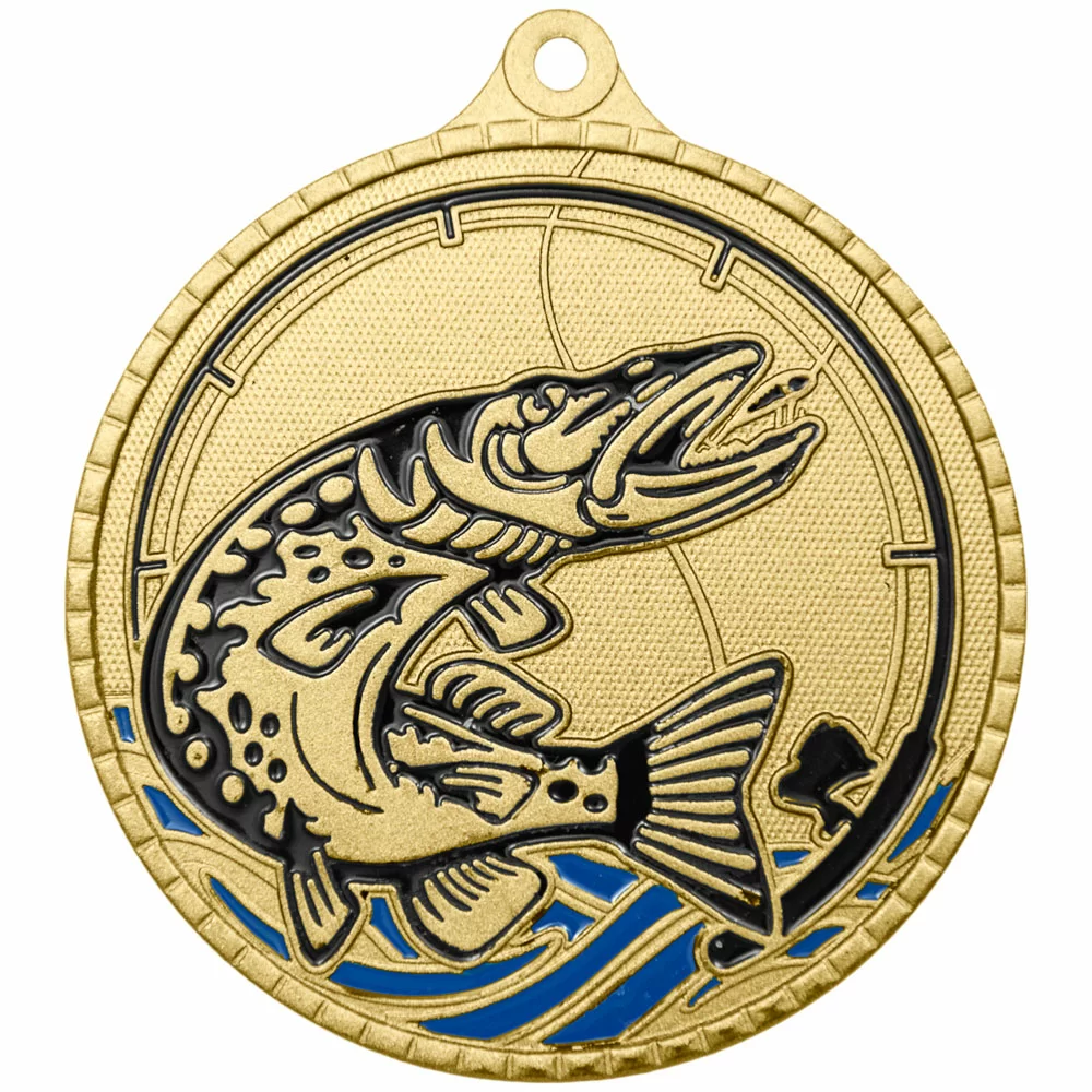 Реальное фото Медаль MZP 650-55/GМ рыболовный спорт (D-55мм, s-2 мм) от магазина Спортев
