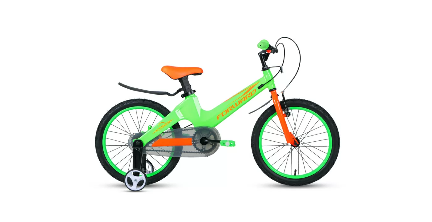 Реальное фото Велосипед Forward Cosmo 18 2.0 (1ск) (2021) зеленый от магазина СпортЕВ