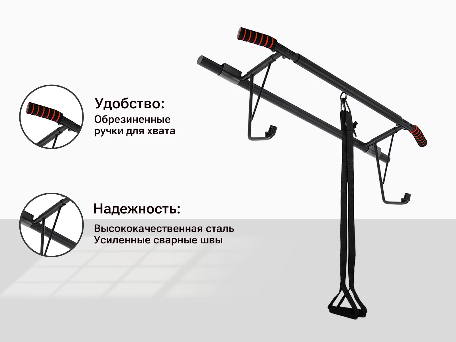 Реальное фото Турник многофункциональный UNIX Fit PULL UP 120P от магазина Спортев