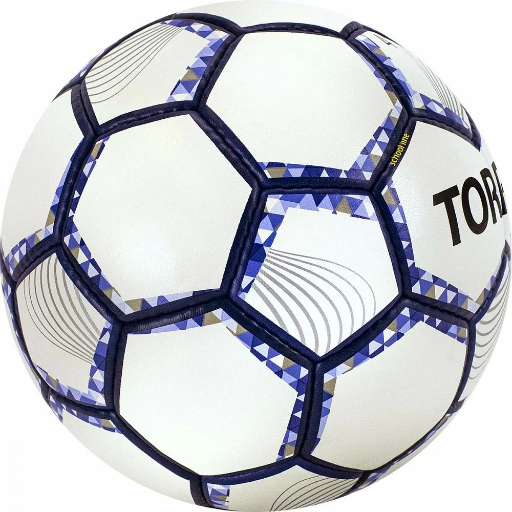 Реальное фото Мяч футзальный Torres Futsal Training №4 32 пан. PU бело-фиолет-черн FS32044 от магазина СпортЕВ