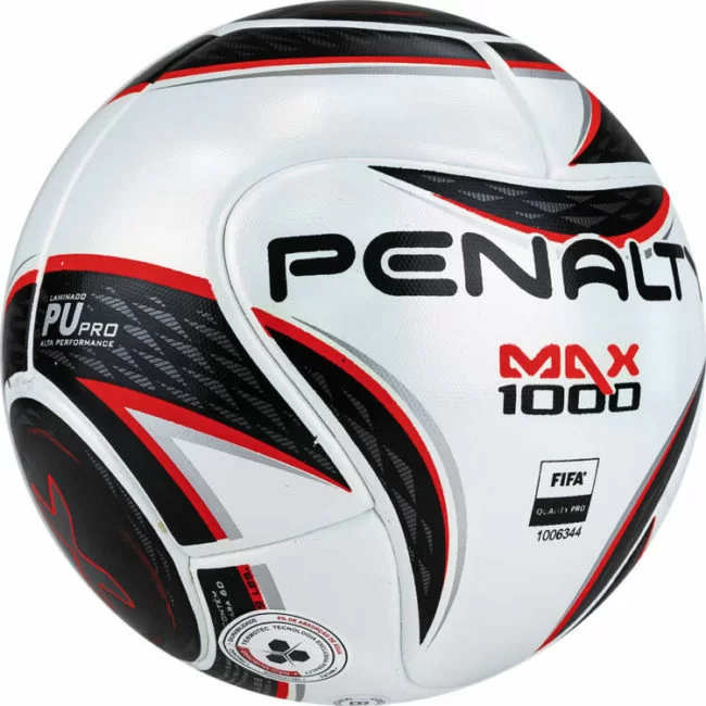 Реальное фото Мяч футзальный Penalty Futsal Max 1000 XXII FIFA Pro №4 белый/красный/черный 5416271160-U от магазина СпортЕВ