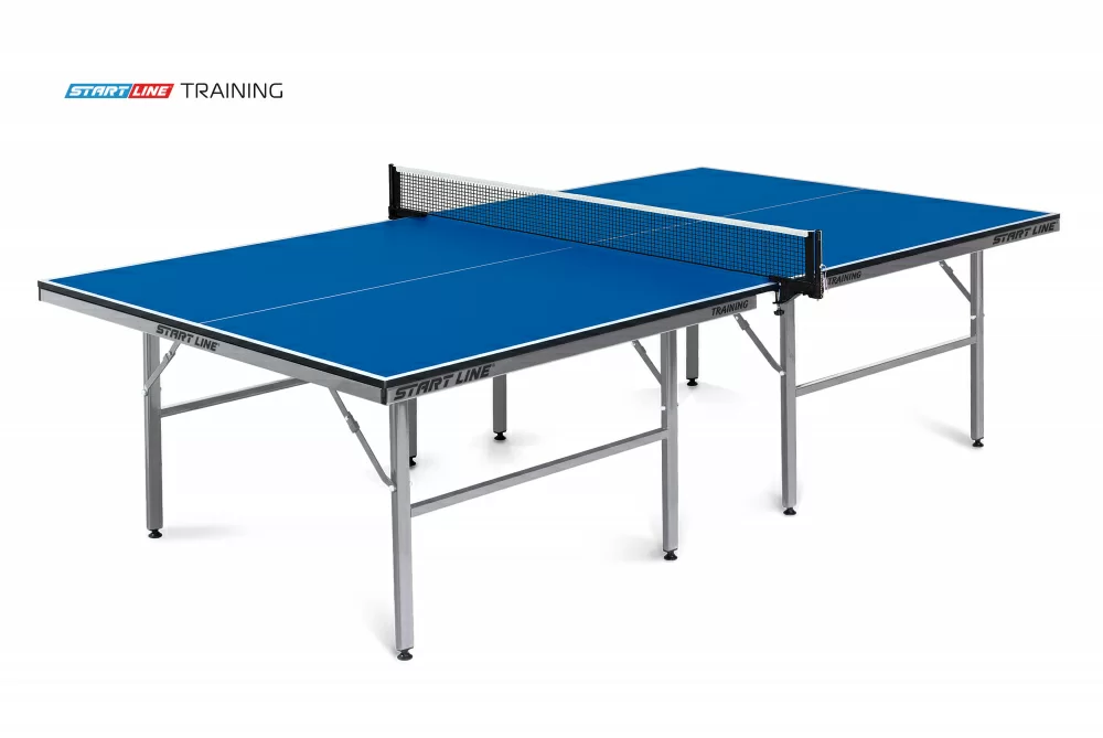 Реальное фото Теннисный стол Start Line Training 22 мм, без сетки, на роликах, складные регулируемые опоры 60-700 от магазина СпортЕВ