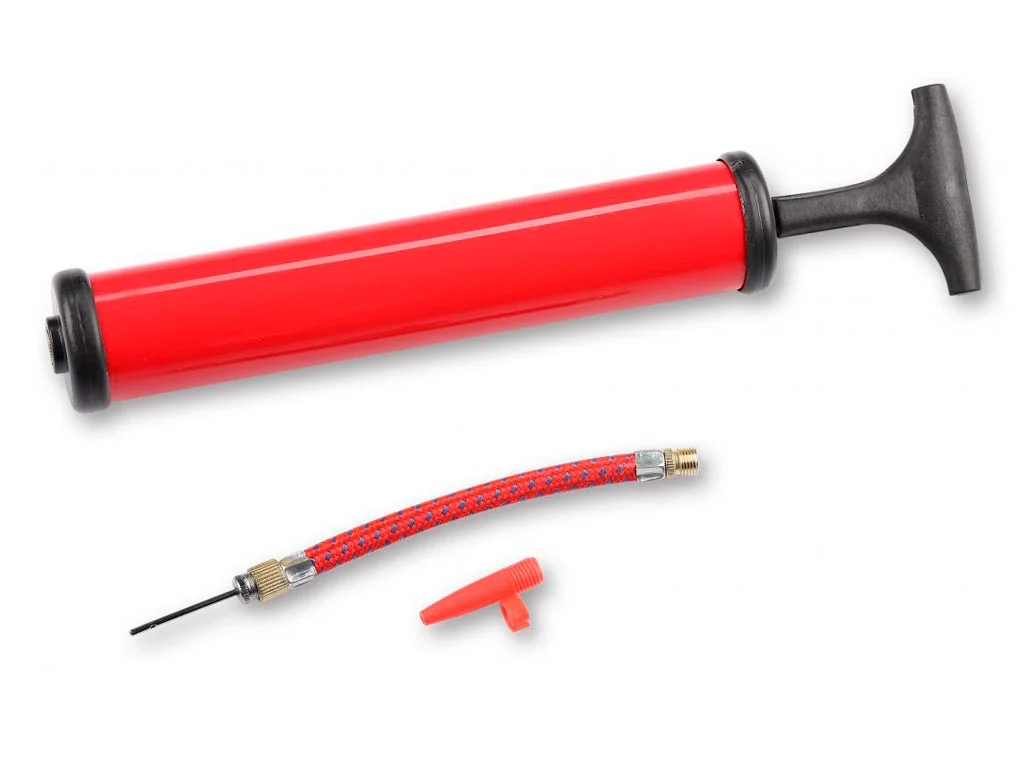 Реальное фото Насос SG805-10 для мячей красный 19068 от магазина Спортев