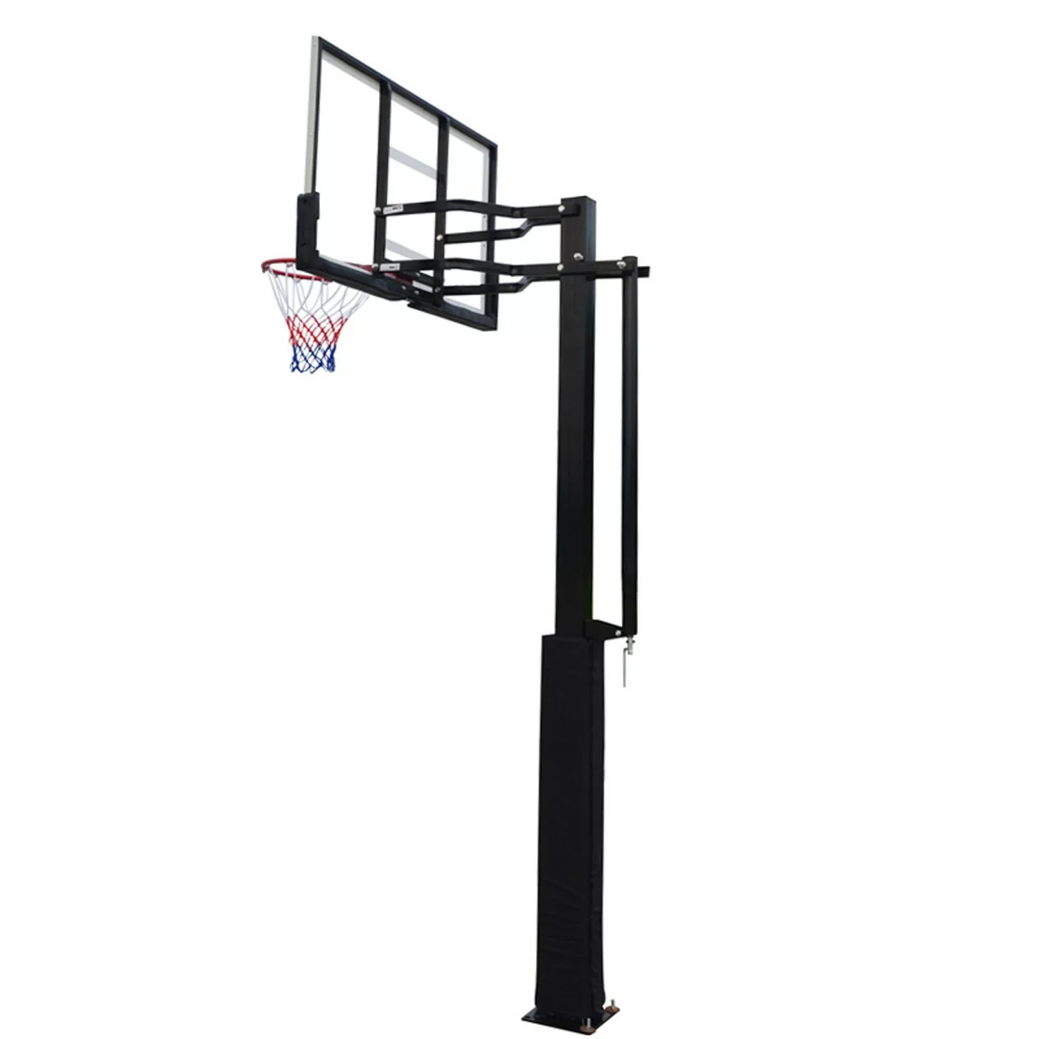 Реальное фото Баскетбольная стационарная стойка DFC ING50A 127x80cm акрил (три короба) от магазина СпортЕВ