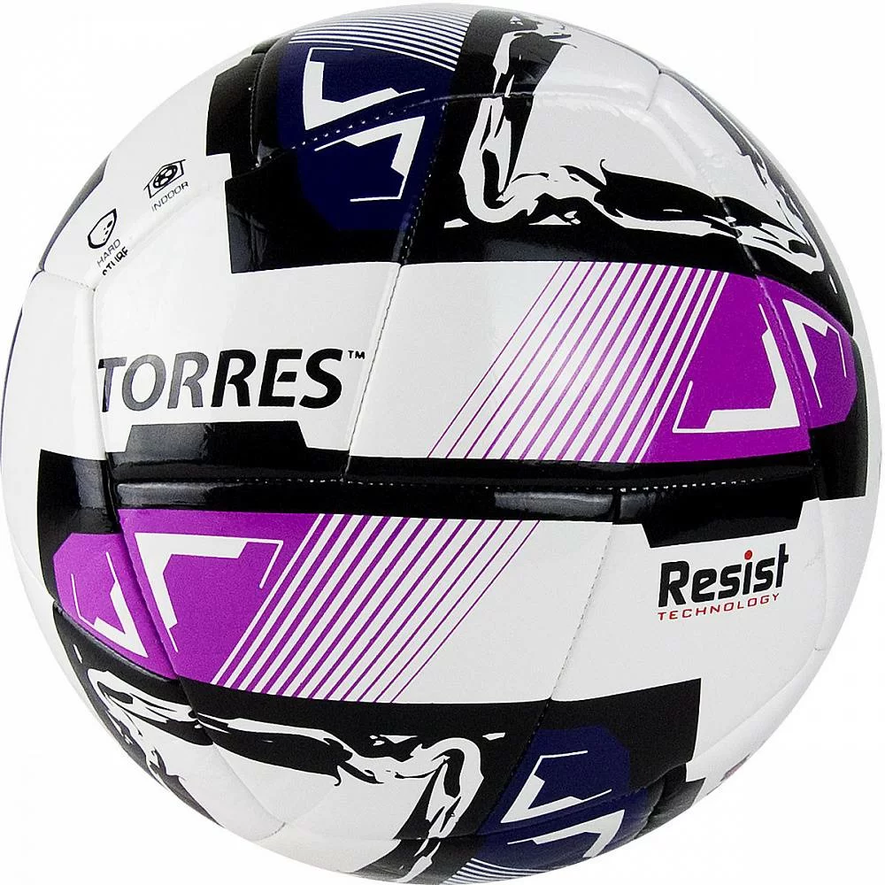 Реальное фото Мяч футзальный Torres Futsal Resist №4 24 п. бело-мультик FS321024 от магазина СпортЕВ