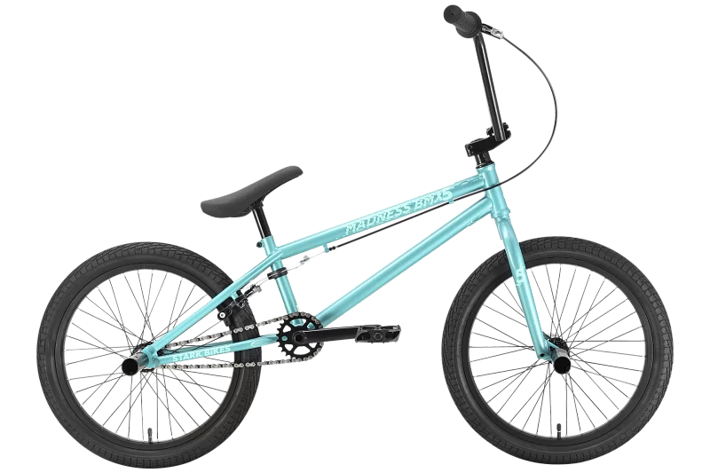 Реальное фото Велосипед Stark Madness BMX 5 (2022) бирюзовый/зеленый от магазина СпортЕВ