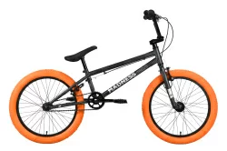 Велосипед Stark Madness BMX 1 (2022) темно-серый/серебристый/оранжевый