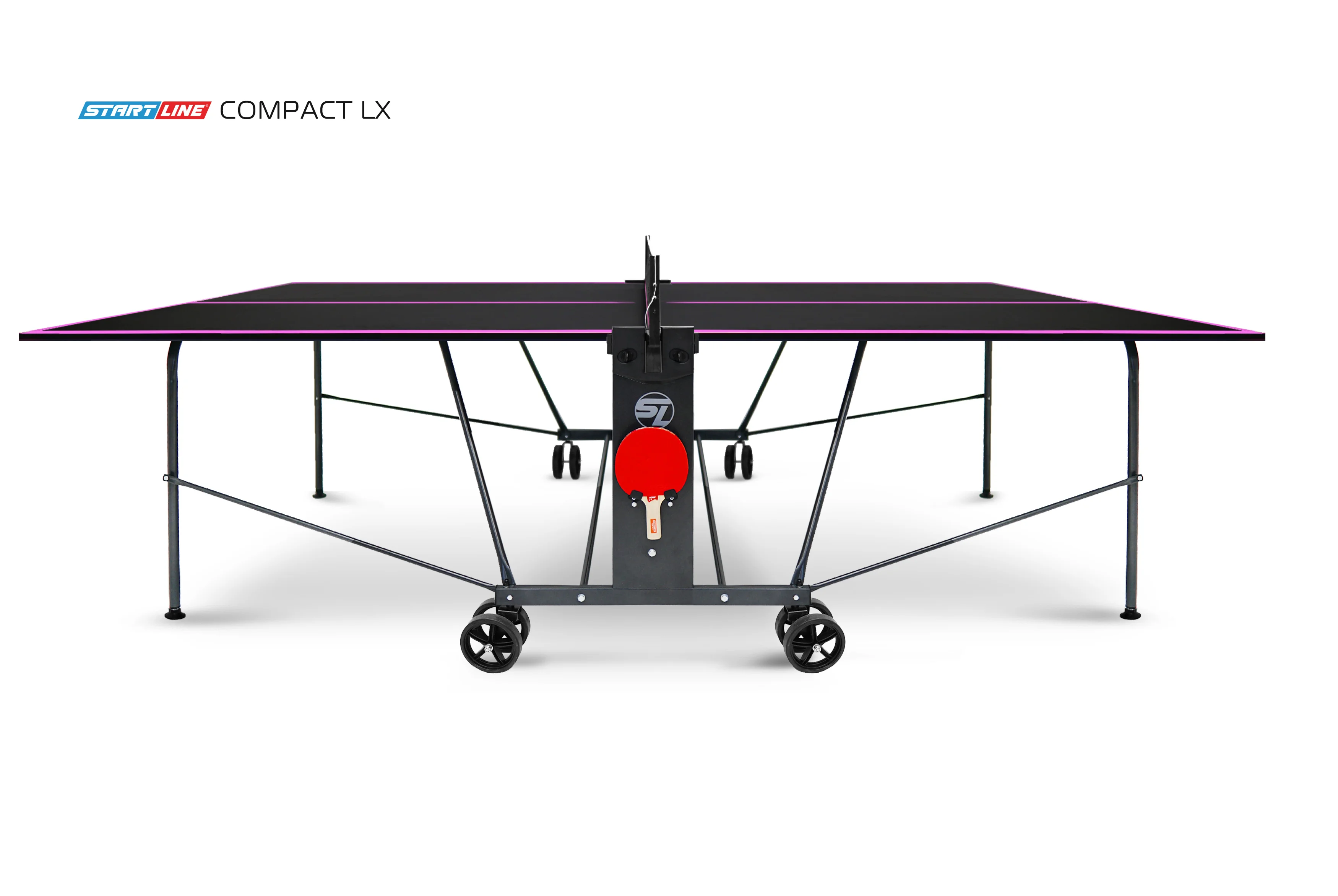 Стол теннисный Compact LX Black Реальное фото Стол теннисный Compact LX Black от магазина Спортев