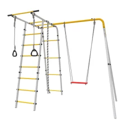 ROMANA Полянка (желтый/серый) (с фанерными качелями) 103.26.07+1.Д-26.01