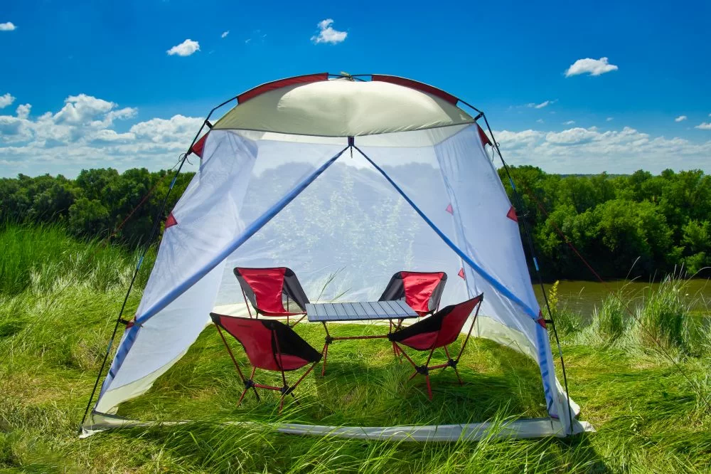 Реальное фото Тент шатер туристический ATEMI АТ-1G от магазина СпортЕВ