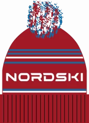 Шапка Nordski Stripe red RUS NSV470902
