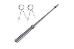 Гриф для штанги d 50 мм 180 см хромированный олимпийский без подшипников с зажимами OB-72/B31594 10018280