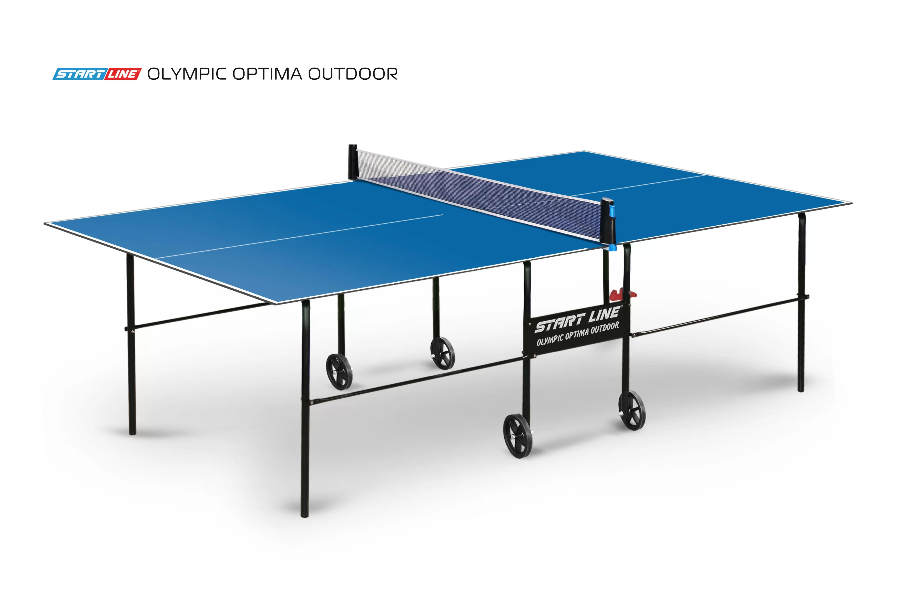 Стол теннисный Olympic Optima Всепогодный Синий Реальное фото Стол теннисный Olympic Optima Всепогодный Синий от магазина Спортев