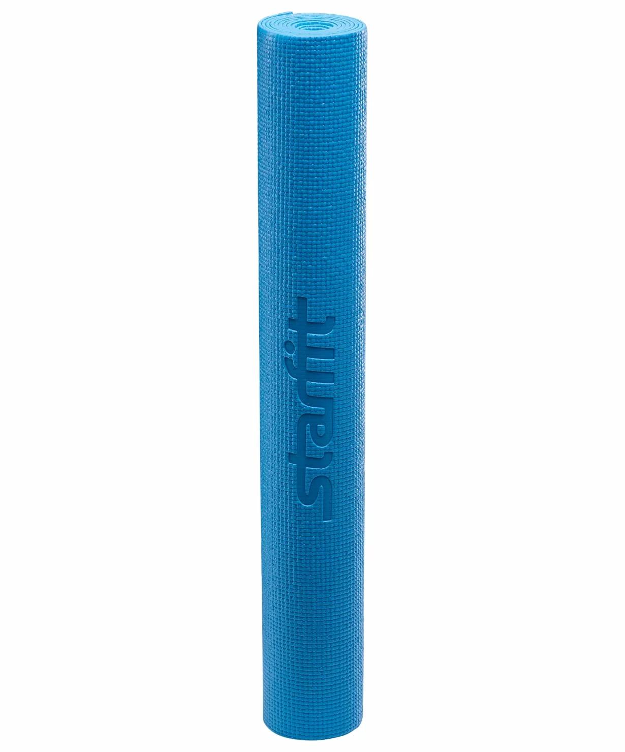 Реальное фото Коврик для йоги 173x61x0,3 см StarFit FM-101 PVC синий 18896 от магазина СпортЕВ