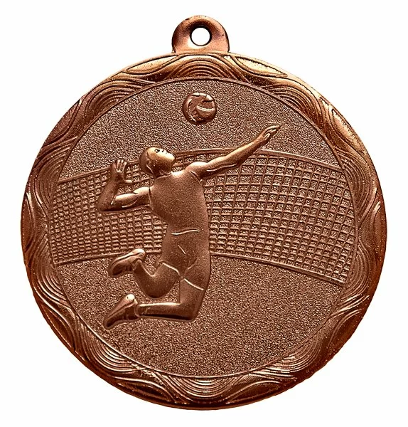 Реальное фото Медаль MZ 81-50/В волейбол (D-50 мм, s-2 мм) от магазина СпортЕВ